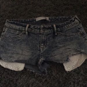 Navy Small Jean Shorts